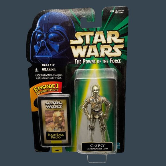 Star Wars – C-3PO Action Figure (Removable Arm) – The Power of the Force with Fl - Picture 1 of 4